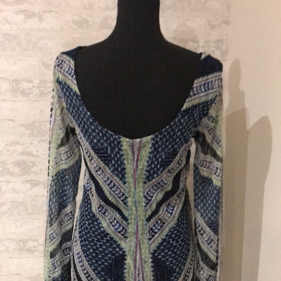 Navy printed shift dress - Picture 2 of 3